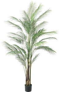 人工観葉植物 フェイクグリーン アレカヤシ1.85m  大型グリーン デイスプレイ 大きいフェイクグリーン