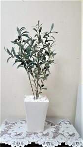 【人工観葉植物】【オリーブ】【80cm】【触媒加工品】【フェイクグリーン】【造花】オリーブの木の花言葉は「平和」と「知恵」【送料無料】