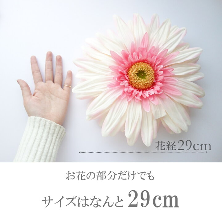 楽天市場 特大サイズ ビックガーベラ 大きい 造花 ガーベラ 選べるカラー 白 黄色 ピンク オレンジ 紫 造花 花経29cm 良質 大量注文可能 ガーベラ ビッグ 造花 大きい お花 限定発売 インテリア お花 オシャレ ガーベラ 人気 可愛い ポップ 余興 結婚式 造花の専門店