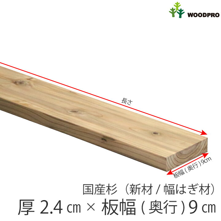 杉板 L4,000mm×9mm厚 80〜90枚