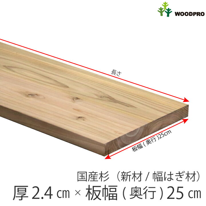 楽天市場】棚板 厚み2.4cm 板幅(奥行)25cm/30cm/40cm/45cm 長さ80cm 