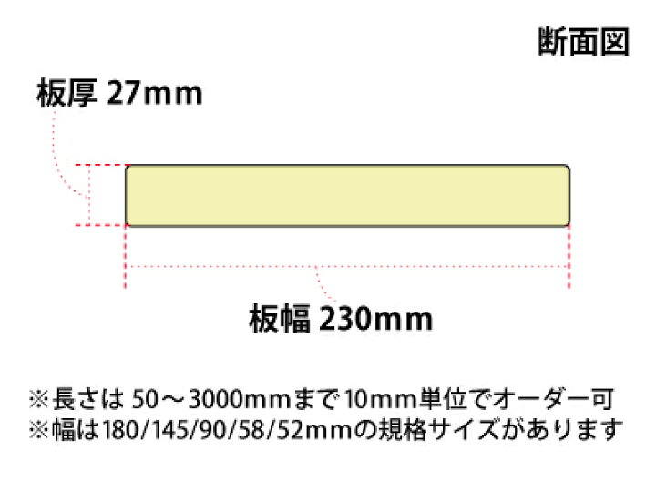 Diy素材 国産杉 新材 ４枚セット厚27ｍｍ 幅230ｍｍ 長さ2310 2400ｍｍ 塗装仕上げ 受注生産
