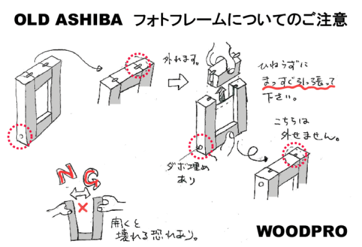 楽天市場】OLD ASHIBA（足場板古材）フォトフレーム（額）B6