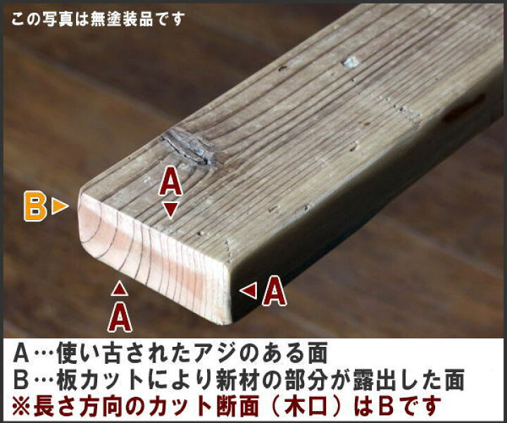 楽天市場】足場板 古材 サンディング仕上げ 長さ900mm カット 無料 