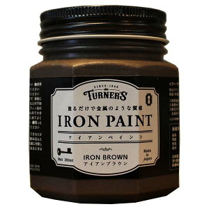 ターナー色彩 アイアンペイント 200mlブラック ブラウン ゴールド シルバー塗料 水性 DIY 簡単 アイアン IRON 黒皮鉄 アンティーク 男前 リメイク 塗装 おしゃれ