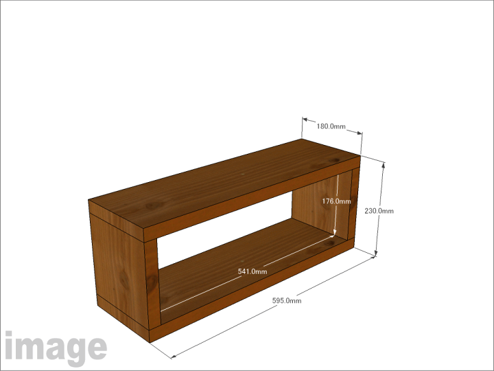 楽天市場】スクエア ラック 長方形（1段）幅595mm×高さ230mm×奥行180mm