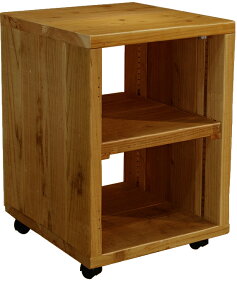 OLD ASHIBA(足場板古材)キャビネットBタイプ(キャスター)可動棚付き幅45cm×奥行40cm/45cm×高さ65cm【受注生産】