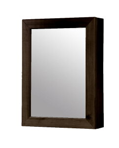 OLD ASHIBA(足場板古材) ミラーキャビネット Lサイズ 幅500mm×高さ680mm×奥行150mm 洗面収納棚 洗面鏡 アンティーク風 鏡 壁掛け 木製 おしゃれ 洗面所 洗面台 ウォールミラー 国内生産 【受注