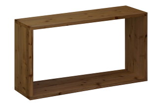 【横幅/高さは1cm単位でオーダー可】国産杉 ロの字/四角 ラック(板厚2.4cm)幅21〜100cm×高さ41〜50cm×奥行20cm【受注生産】スクエア 長方形 オープンラック キューブボックス 棚 車中泊 隙間埋