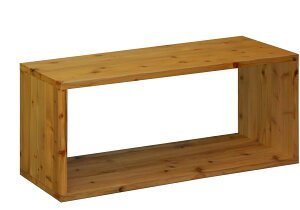 【横幅/高さは1cm単位でオーダー可】国産杉 ロの字/四角 ラック(板厚2.4cm)幅21〜100cm×高さ31〜40cm×奥行30cm【受注生産】スクエア 長方形 オープンラック キューブボックス 棚 車中泊 隙間埋