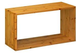 【横幅/高さは1cm単位でオーダー可】国産杉 ロの字/四角 ラック(板厚2.4cm)幅21〜100cm×高さ41〜50cm×奥行30cm【受注生産】スクエア 長方形 オープンラック キューブボックス 棚 車中泊 隙間埋