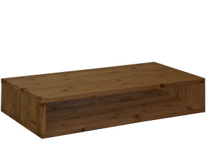 【横幅/高さは1cm単位でオーダー可】国産杉 ロの字/四角 ラック(板厚2.4cm)幅21〜100cm×高さ11〜20cm×奥行40cm【受注生産】スクエア 長方形 オープンラック キューブボックス 棚 車中泊 隙間埋