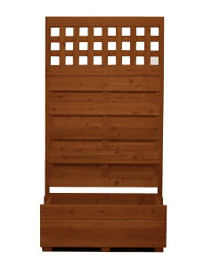 国産 目隠しフェンス プランター付きフェンス(組立不要タイプ)(目隠しや格子、大和塀など全12種から)【フェンス+プランター】高さ1500mm×幅739mm×奥行336mm(規格サイズ)庭 目隠し ラ