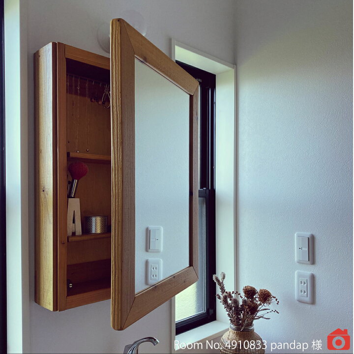 楽天市場 Old Ashiba 足場板古材 ミラーキャビネット ｌサイズ 塗装仕上げ幅500ｍｍ 高さ680ｍｍ 奥行150ｍｍ 洗面収納棚 洗面鏡 アンティーク風 鏡 壁掛け 木製 おしゃれ 洗面所 洗面台 ウォールミラー 国内生産 受注生産 小型商品 Woodpro ウッドプロ