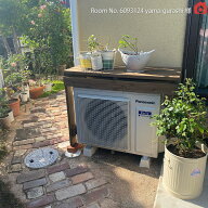 プランター台/花台棚板セット1段（エアコン室外機カバー対応タイプ）外寸：幅100cm×高さ78.7cm×奥行40c…
