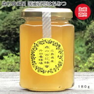 国産はちみつ生産直売 森の百花蜂蜜180g6角瓶入り【純粋非加熱】広島県産・国産蜂蜜