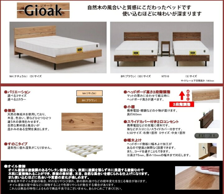 楽天市場】【 送料無料 】 ベッドフレーム 天然木ベッド シングル 