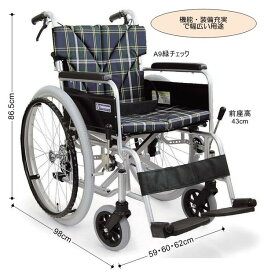 車椅子　車いす　中床型　自走式　 〈4760〉【送料無料】