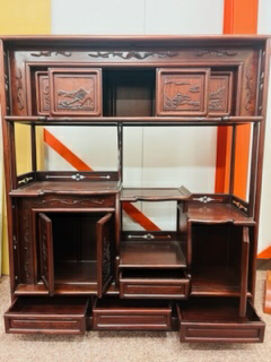 楽天市場】和室用飾り棚 和茶 40花梨 和室 現品処分品 : Wood story