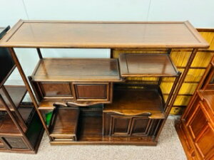 和室用飾り棚 和茶 40花梨 和室 現品処分品