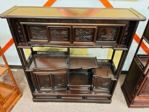 和室用飾り棚 和茶 40山水 紫檀 和室 現品処分品