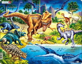 ラーセンパズル(大）　恐竜とティラノサウルスLARSEN ノルウェー