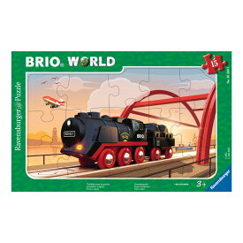 BRIOパズル　夕暮れの蒸気機関車　15ピース