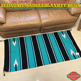 【送料無料】エルパソ サドルブランケット El Paso SADDLEBLANKET ネイティブ柄 エコノミーサドルブランケットラグ (#09) 81cm×162cmラグマット センターラグ フロアマット ヨガマット キッチンマット キッチンラグ 玄関マット