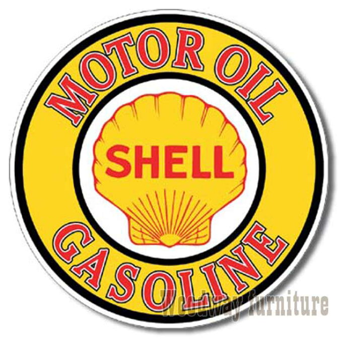 楽天市場 アメリカン ブリキ看板 シェル Shell ラウンドロゴ ガソリンスタンド モーターオイル オイルカンパニー ヴィンテージ風 レトロ調 アドバタイジング広告 企業広告 ティンサイン サインボード ウッドウェイ ファニチャー