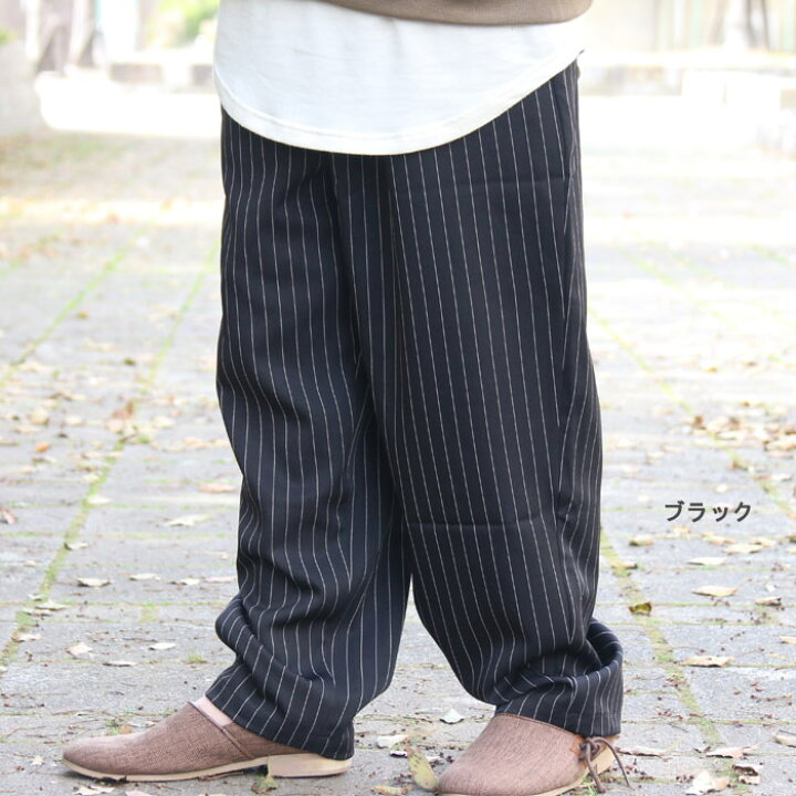 楽天市場】ワイドパンツ メンズ ロング スラックス ピンストライプ柄  