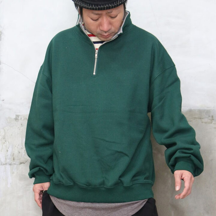 楽天市場】バーゲン ハーフジップビッグプルオーバー ハーフジップ 