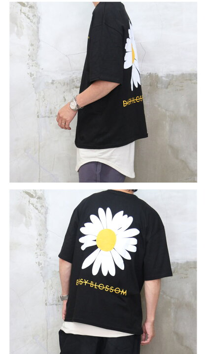 楽天市場】バックプリントTシャツ [M便 1/1] 花柄tシャツ メンズ t 