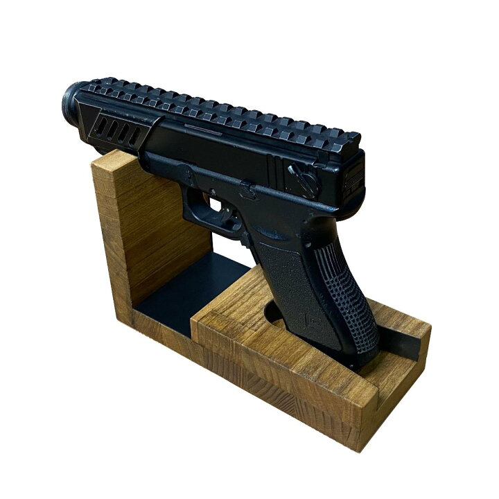 楽天市場】月間優良ショップ連続受賞 WOODWORKS ハンドガンスタンド 1 