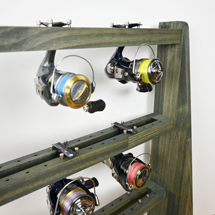 楽天市場】月間優良ショップ連続受賞 WOODWORKS ロッドスタンド 両面19 
