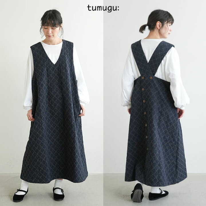 楽天市場】[TB22427]tumugu(ツムグ) デニムふくれジャガードジャンパー 