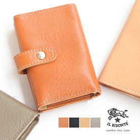 ◇【国内正規販売店】[54182-3-09190]IL BISONTE(イルビゾンテ) Leather Key Case/レザーキーケース RZ