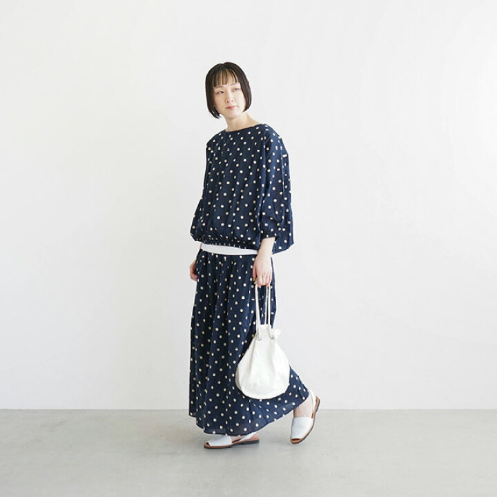 楽天市場】[NSL22012]SOIL(ソイル) CO VOILE DOT PRINT GATHERED SMOCK 