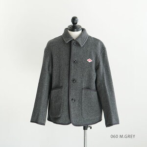��DANTON(�_���g��) WOOL LIGHT PILE COVERALLS JACKET �E�[�����C�g�p�C�� �J�o�[�I�[���W���P�b�g �����Y �A�E�^�[ �R�[�g �~�h���� �V���[�g�� �� ���M�����[�J���[ �{�^�� �|�P�b�g ������� ��l �j
