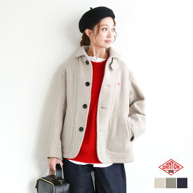 ◇[DT-A0010WOP] DANTON(ダントン) ウールライトパイル ラウンドカラージャケット/WOOL PILE ROUND COLLAR JACKET レディース アウター コート ウールモッサ メルトン ショート丈 厚手 ポケット 裏地付き 無地 ドロップショルダー