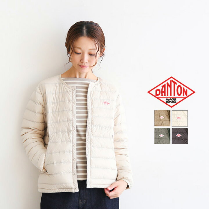 楽天市場】◇ DANTON(ダントン) Crew Neck Inner Down Jacket (クルー 