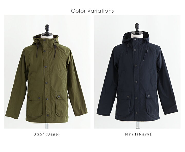 楽天市場】[MCA0565] Barbour(バブアー) HOODED BEDALE SL SHAPE 