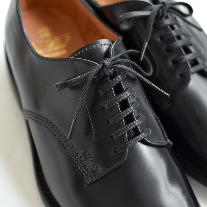 楽天市場】[officer-shoe] SANDERS(サンダース) Officer shoes Black 