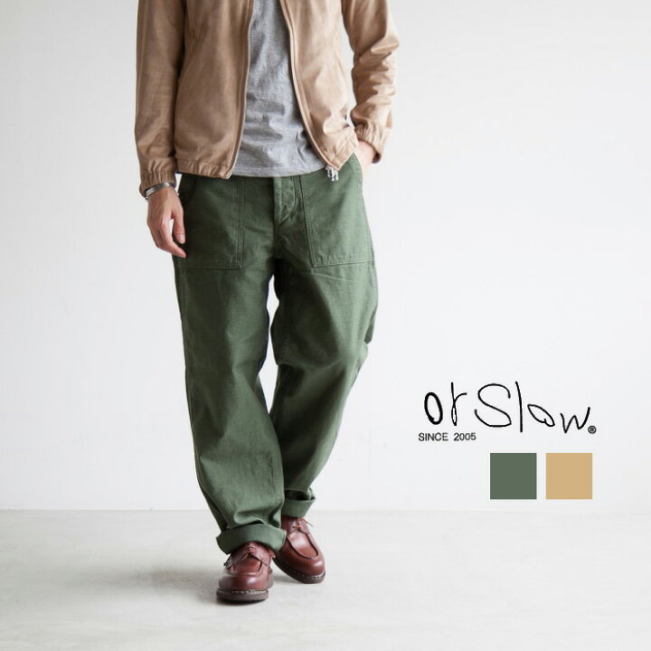 楽天市場 01 5002 16 40 Orslow オアスロウ Men S Us Army Fatigue ファティーグパンツ ベイカーパンツ Woody House Online