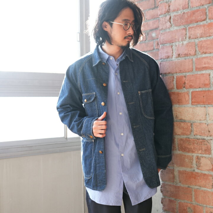 楽天市場】[03-6140-81] orSlow(オアスロウ)DENIM COVER ALL 