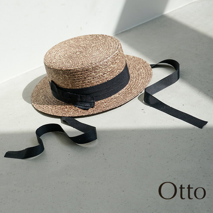 楽天市場】[200m717p]OTTO(オットー)リボン付きペーパーカンカン帽/麦わら帽子 : WOODY HOUSE online