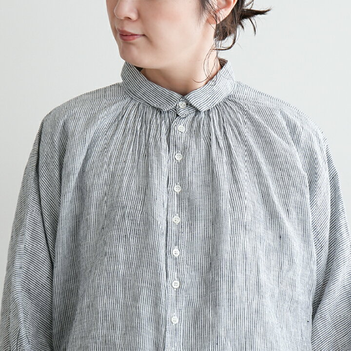 楽天市場】[36-268L]Brocante(ブロカント) フレンチリネングランシャツ 