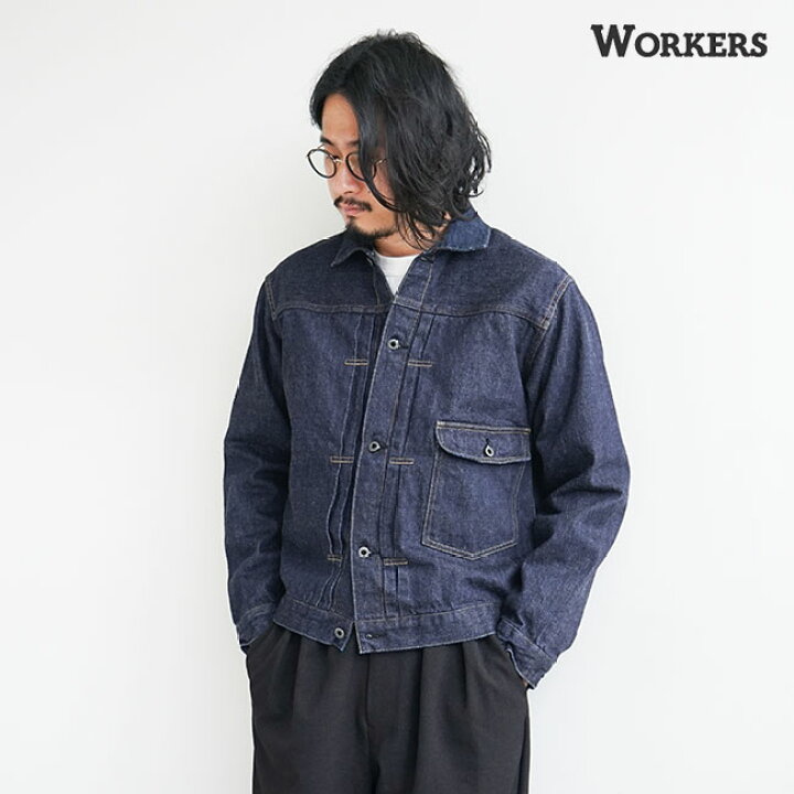 楽天市場】[2301ig1]WORKERS(ワーカーズ) Denim Jacket,Buckle Back  