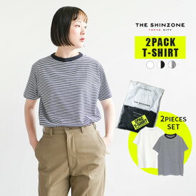 [20SMSCU66]THE SHINZONE(ザ シンゾーン) 2PACK T-SHIRT/PACK TEE