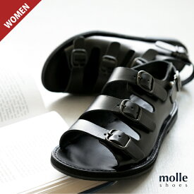 [MLS210301-5]molle shoes(モールシューズ) TRIPLE BELT SANDAL(トリプルベルトサンダル)