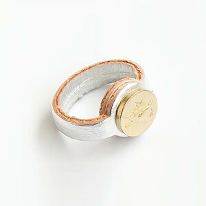 yK̔Xz[54192-3-04697]IL BISONTE(Cr]e) Metallic Leather studs ring/^bNU[X^bYORS